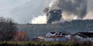 Pogled na poar iz Metkovia